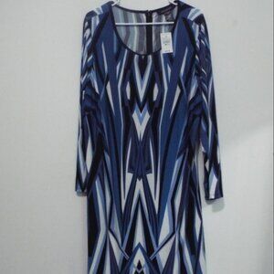 Ashley Stewart Multi-Color Dress